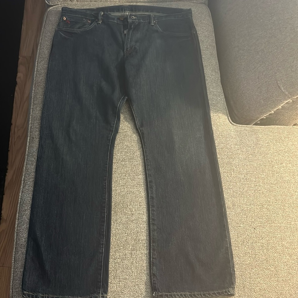 Polo Ralph Lauren Navy Blue Denim Straight Leg Jeans W36 L30